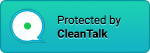 anti-spam protected logo blue