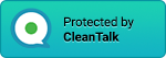 anti-spam protected logo blue