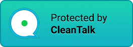 anti-spam protected logo blue