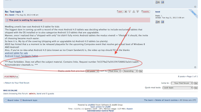 CleanTalk Anti-spam for PHBB - spam founded